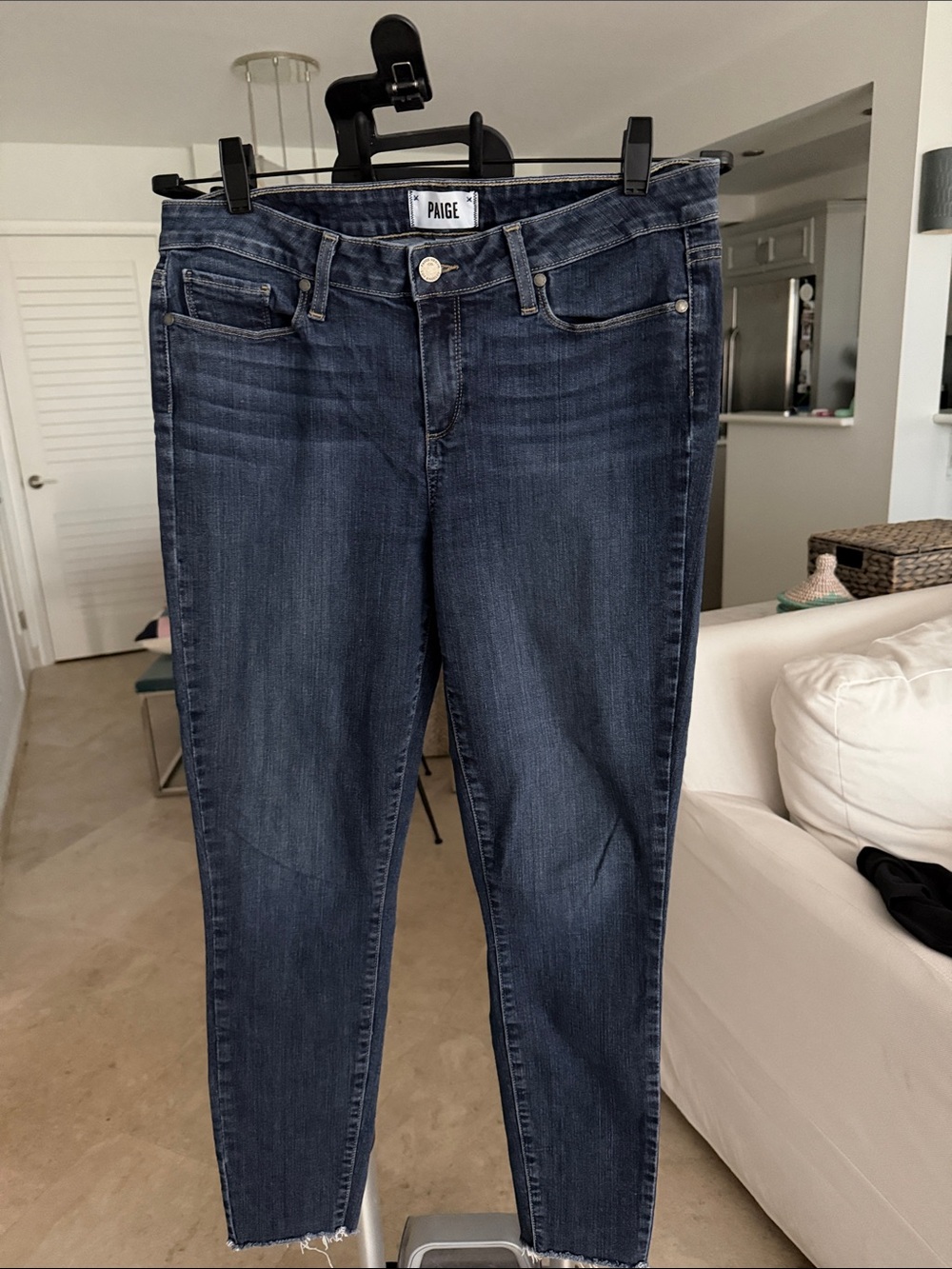PAIGE Dark Wash Skinny Jeans